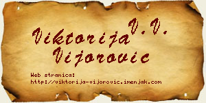 Viktorija Vijorović vizit kartica